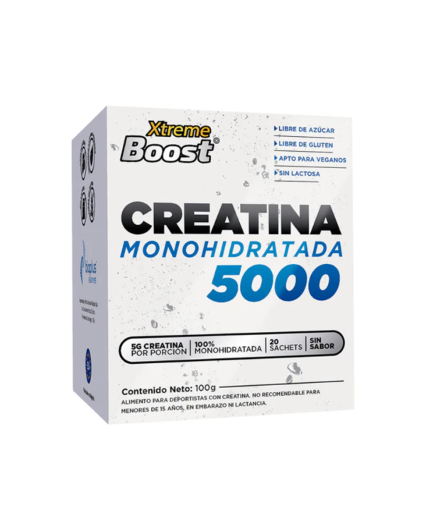 Diseño sin título (44) CREATINA XTREME BOOST SBRE 5 GR SIN SABOR X 20 SACHETS