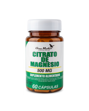Diseño sin título (54) CITRATO DE MAGNESIO CAP 500 MG X 60 GREEN MEDICAL