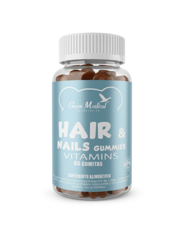 Hair & Nails Gummies x 60 Green Medical