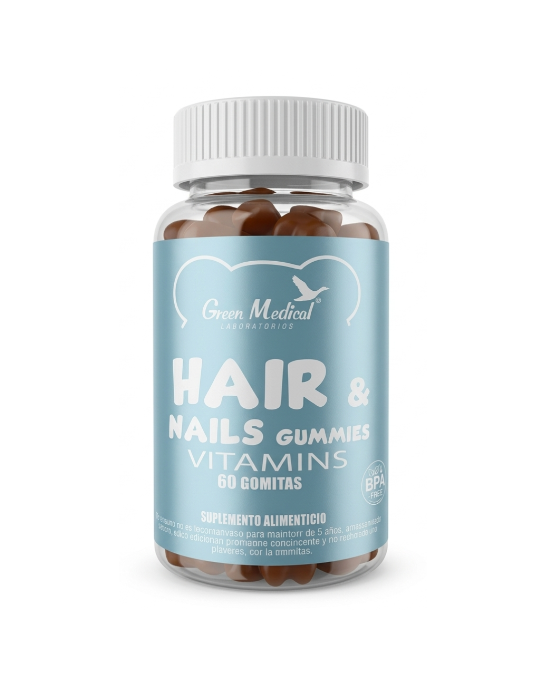 Hair & Nails Gummies x 60 Green Medical
