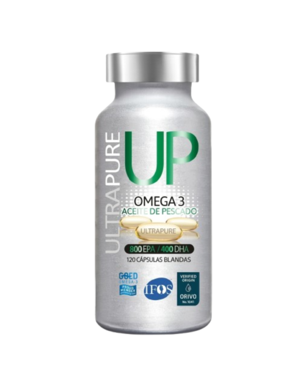 Omega 3 UP Ultra Pure 800 EPA/400 DHA x 120 cápsulas