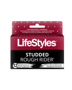 Condones LifeStyles Studded Rough Rider x12