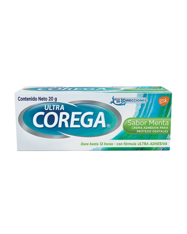 Crema Adhesiva Ultra Corega Sabor Menta 20g