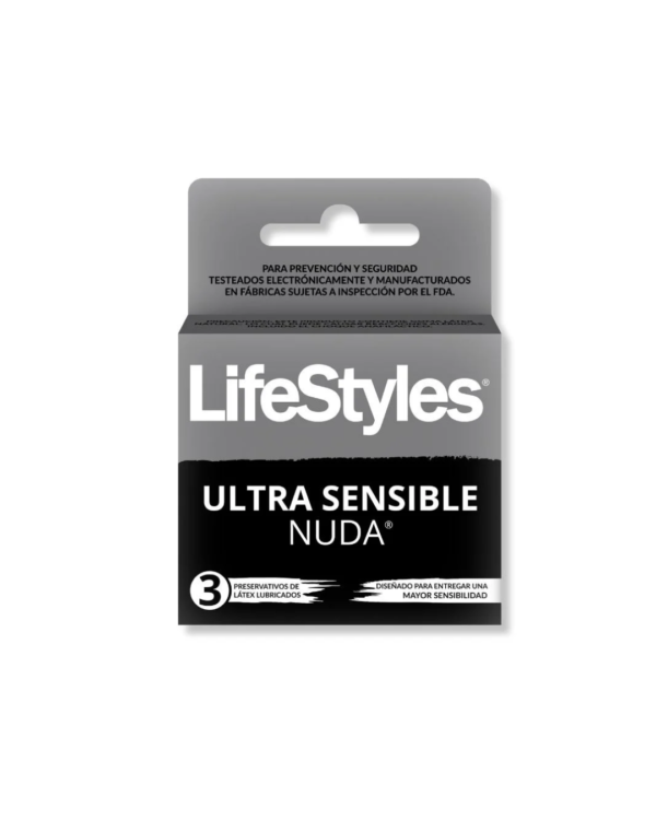 Condones LifeStyles Ultra Sensible Nuda x3