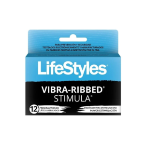 Condones LifeStyles Vibra-Ribbed Stimula x12